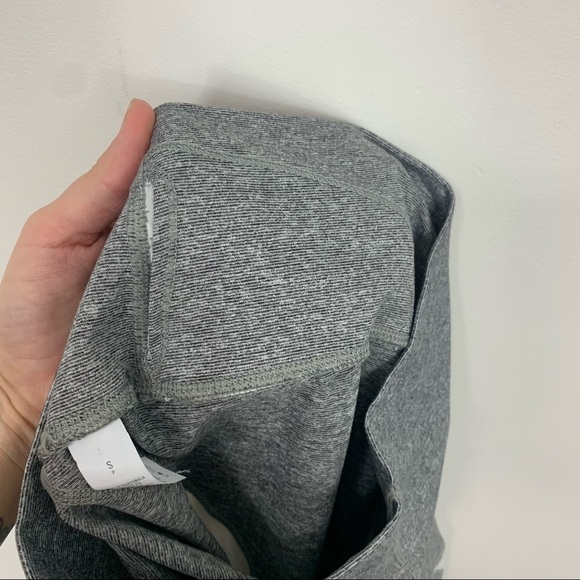 Aerie High Rise Gray White Mesh Insert 7/8 Leggings Size Small - Picture 5 of 11